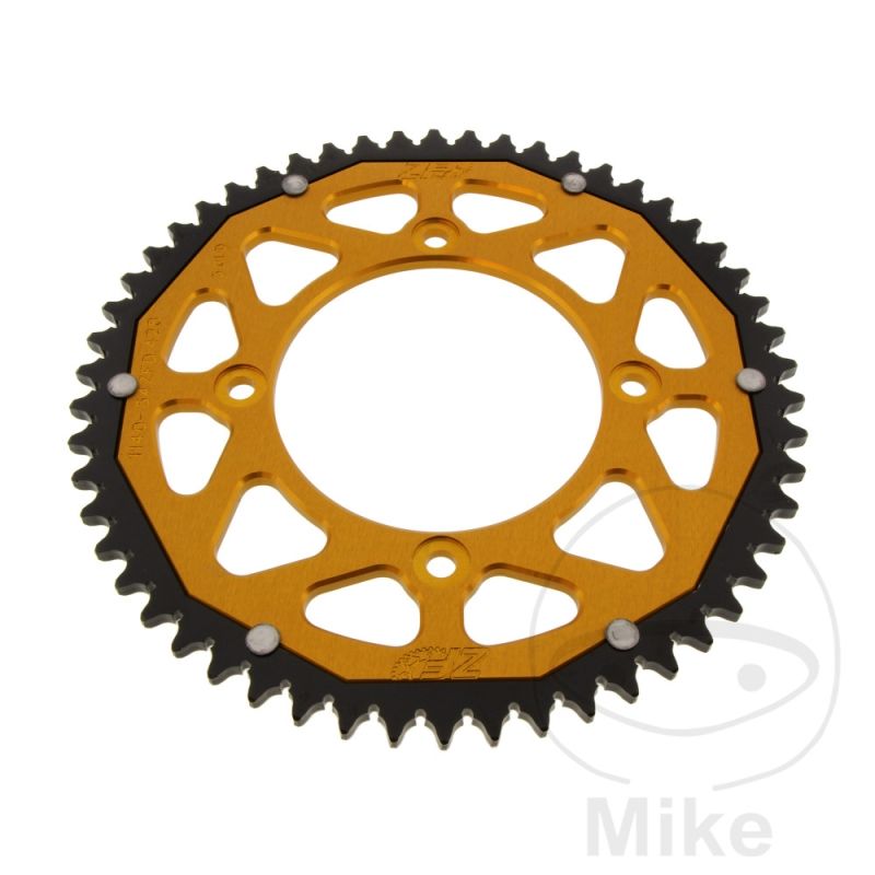 Corona ZF Dual 54 Dientes Paso 428 Dorada | Motos Camaral