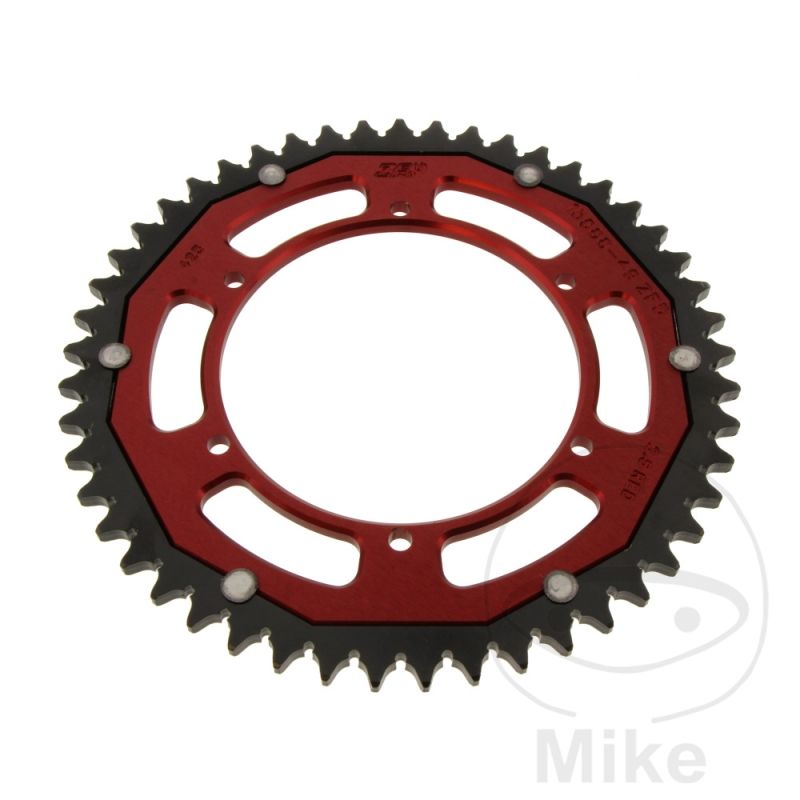 Corona ZF Dual 49 Dientes Paso 428 Roja | Motos Camaral