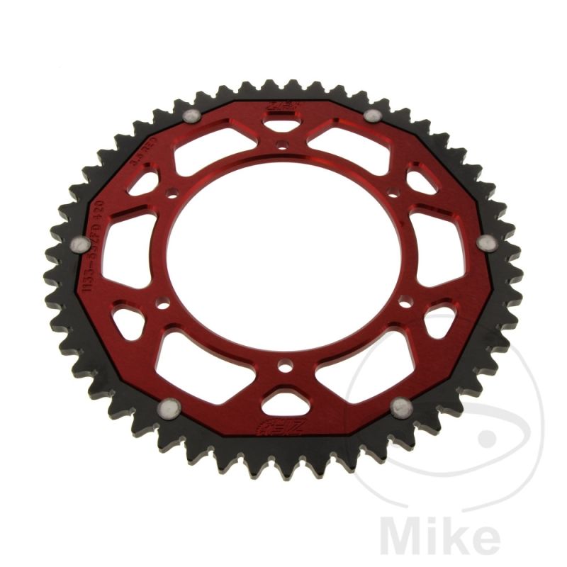 Corona ZF Dual 53 Dientes Paso 420 Roja | Motos Camaral