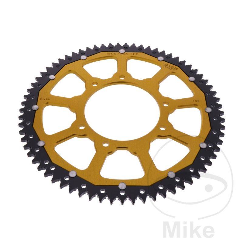 Corona Dual ZF 69T Paso 428 Dorada | Motos Camaral