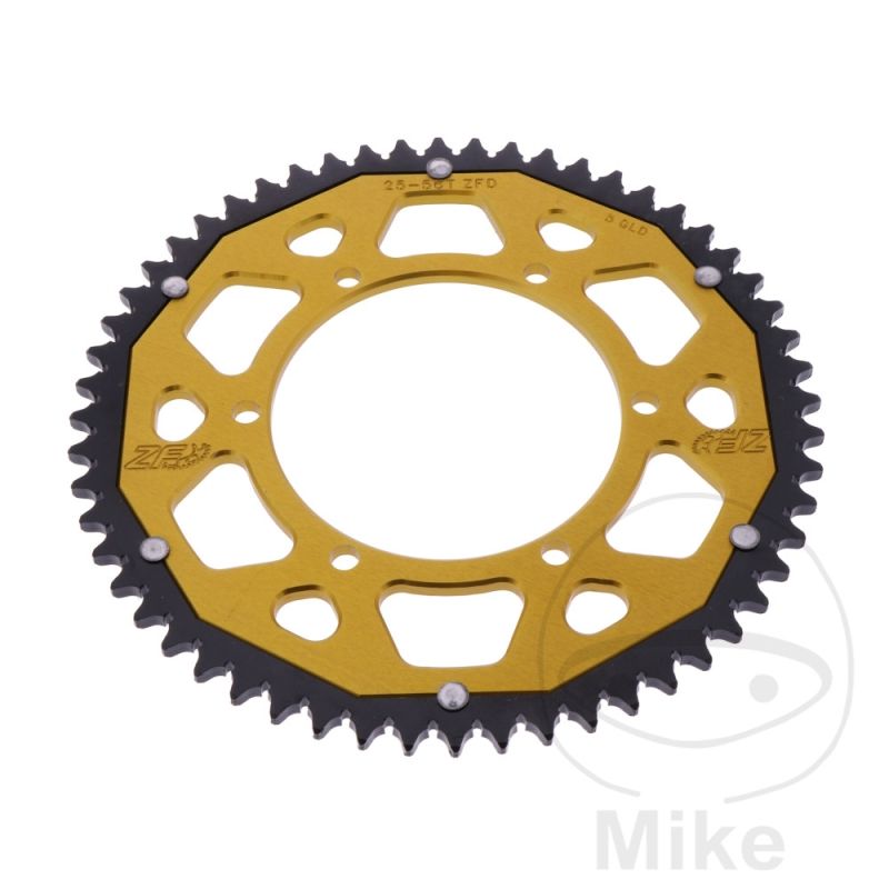 Corona Dual ZF 56 Dientes Paso 428 Dorada | Motos Camaral