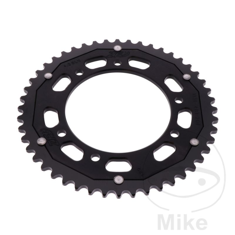 Corona Dual ZF 48 Dientes Paso 420 Negra | Motos Camaral