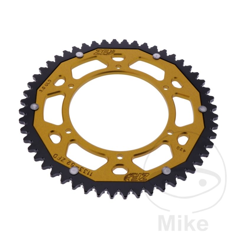 Corona ZF Dual 52 Dientes Paso 420 | Motos Camaral