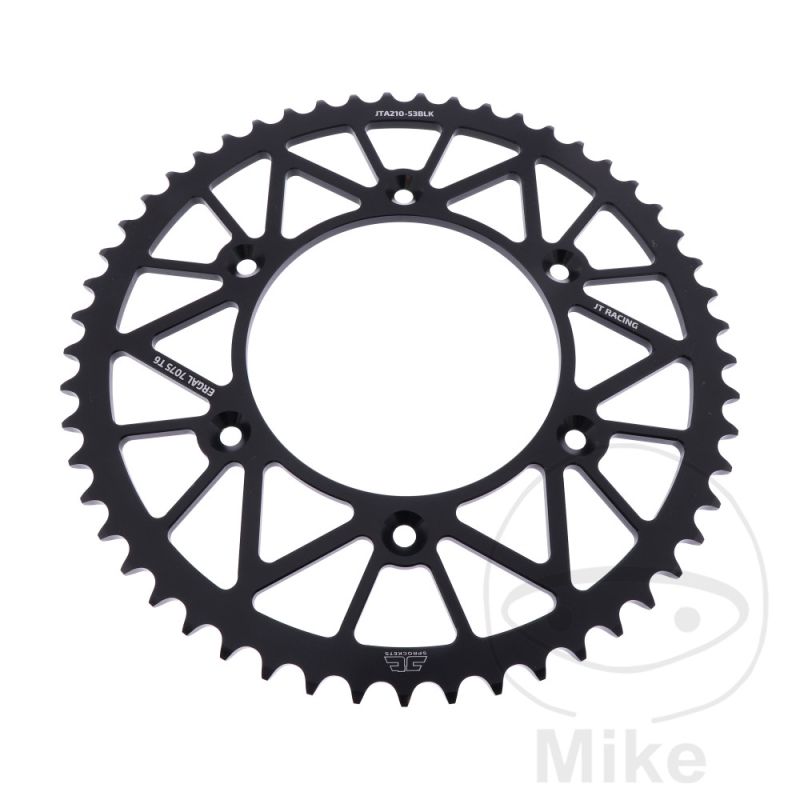 Corona JT 53 Dientes Paso 520 Negra | Motos Camaral