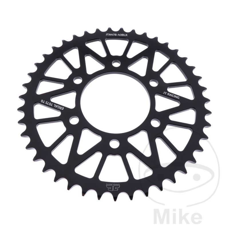 Corona JT Aluminio 43 Dientes Paso 520 | Motos Camaral