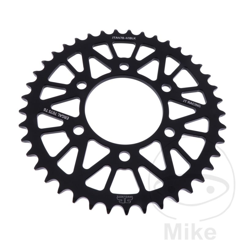 Corona Aluminio JT 41 Dientes Paso 520 Negra | Motos Camaral