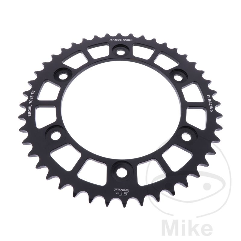 Corona JT Aluminio 44D Paso 520 Negra | JT | Motos Camaral