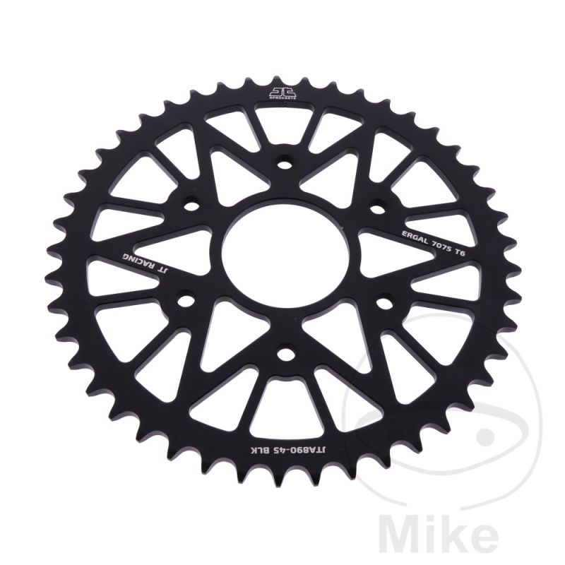 Corona Aluminio 45 Dientes Paso 520 Negra | Motos Camaral