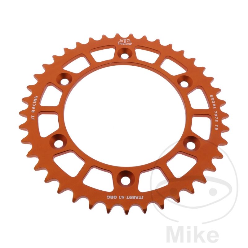Corona JT 41 Dientes Paso 520 Naranja | Motos Camaral