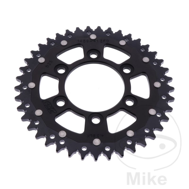 Corona ZF Dual 41 Dientes Paso 525 Negra | Motos Camaral