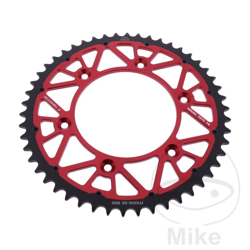 Corona JT Twinstar 50D Paso 520 Rojo | Motos Camaral
