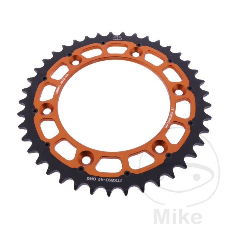 Corona JT Twinstar 41D Paso 520 Naranja | Motos Camaral