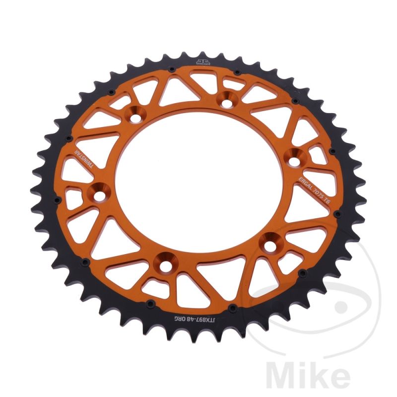 Corona JT Twinstar 48D Paso 520 Naranja | Motos Camaral