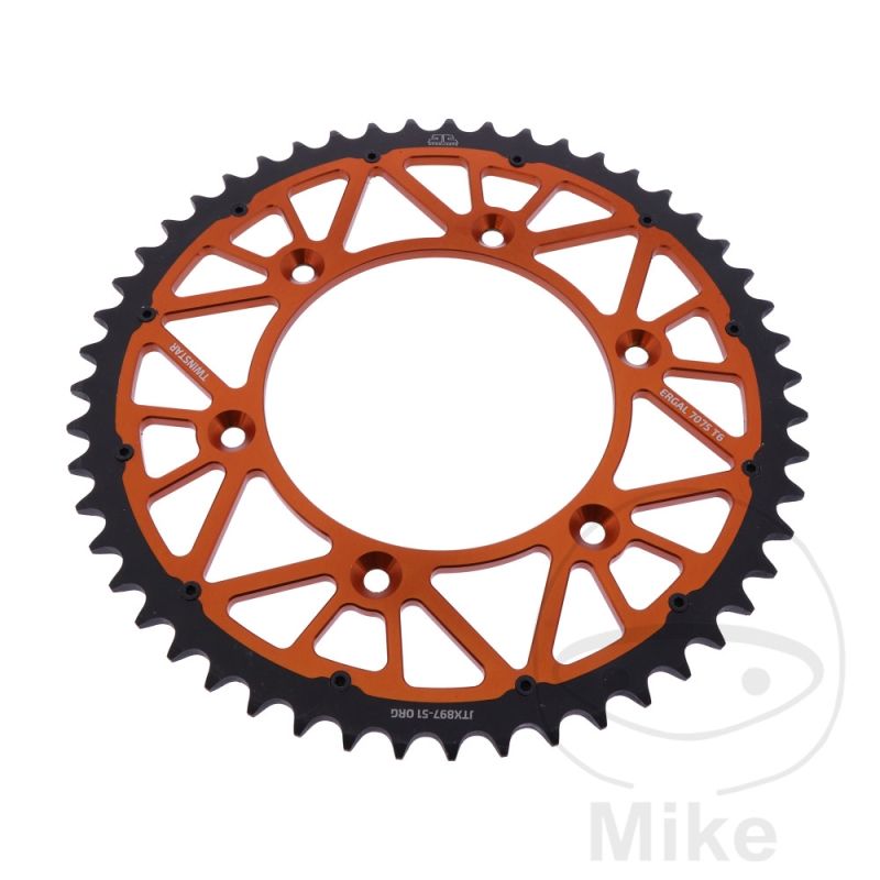 Corona JT Twinstar 51D Paso 520 Naranja | Motos Camaral