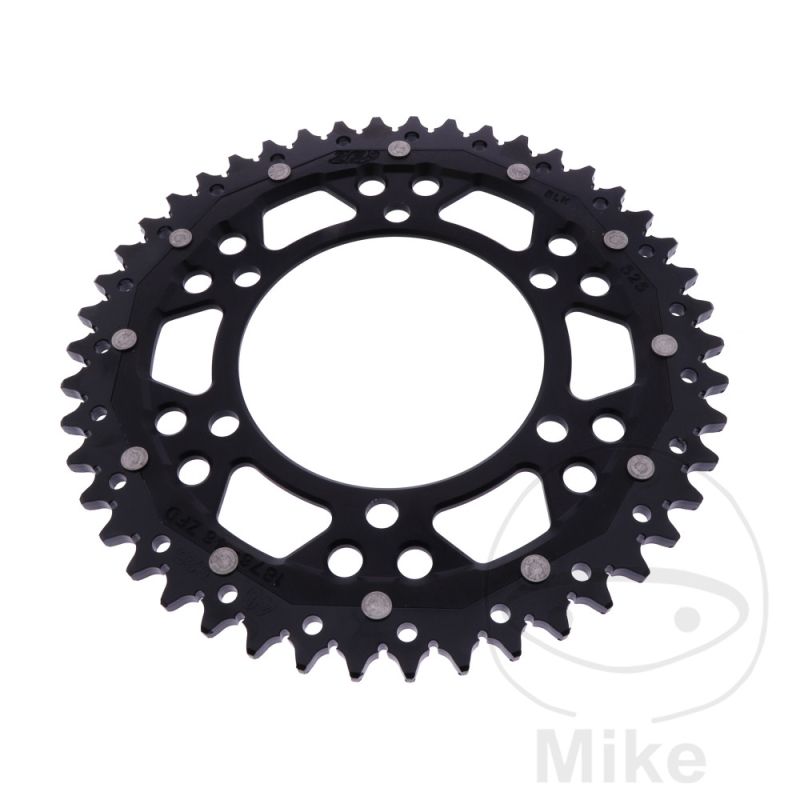 Corona Dual ZF 46 Dientes Paso 525 Negra | Motos Camaral
