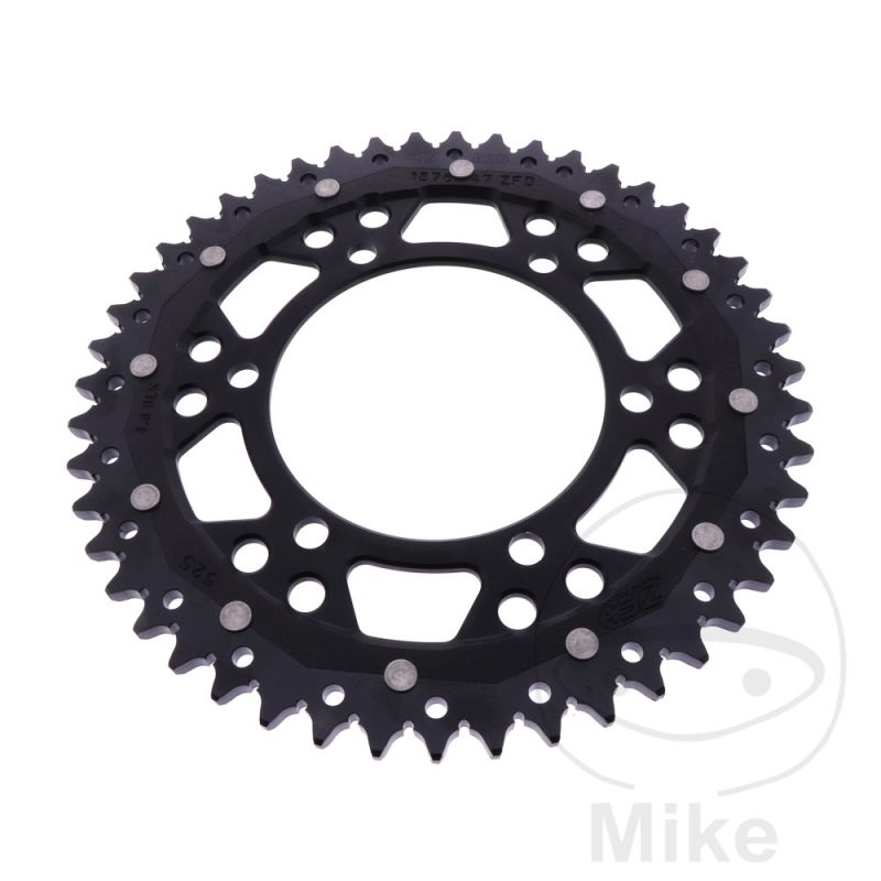 Corona Dual ZF 47 Dientes Paso 525 Negra | Motos Camaral