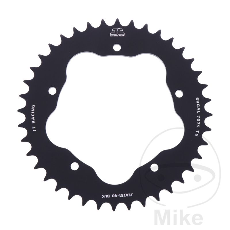 Corona Alu 40D Paso 520 Negra para Soporte 7585011 | Motos Camaral