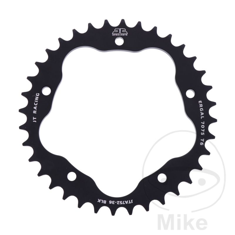 Corona Alu 36D Paso 525 Negra para Soporte | Motos Camaral