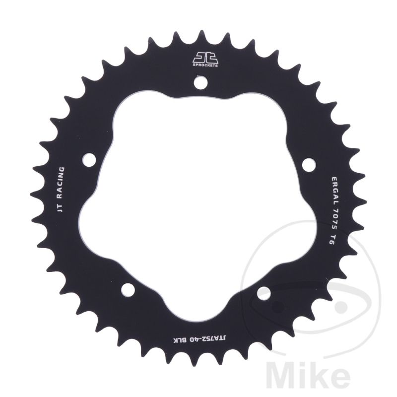 Corona alu 40D Paso 525 negra para soporte 7585011 | Motos Camaral