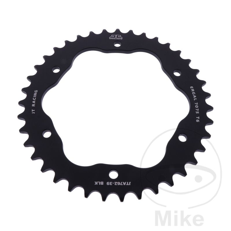 Corona Aluminio 39D Paso 520 Negra | Motos Camaral
