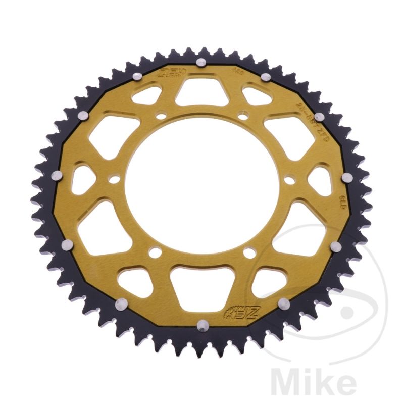 Corona ZF Dual 58 Dientes Paso 428 Dorada | Motos Camaral