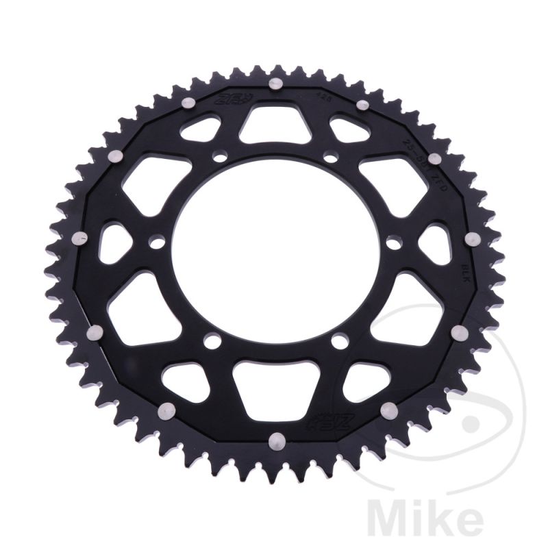 Corona ZF Dual 58 Dientes Paso 428 Negra | Motos Camaral