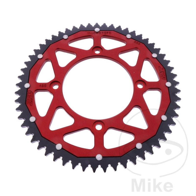 Corona ZF Dual 57 Dientes Paso 428 Roja | Motos Camaral