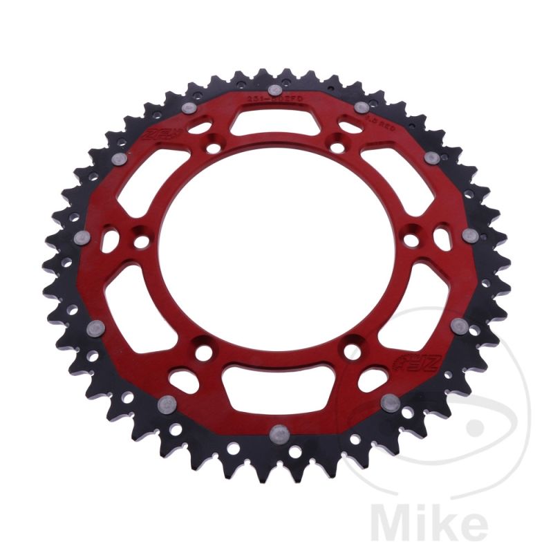 Corona Dual ZF 48 Dientes Paso 520 Roja | Motos Camaral