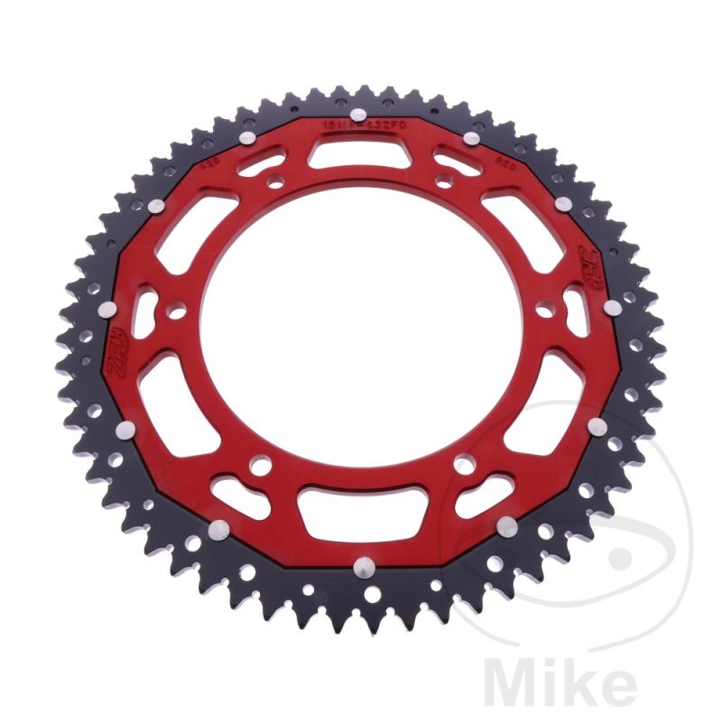 Corona Dual ZF 63 Dientes Paso 428 Roja | Motos Camaral