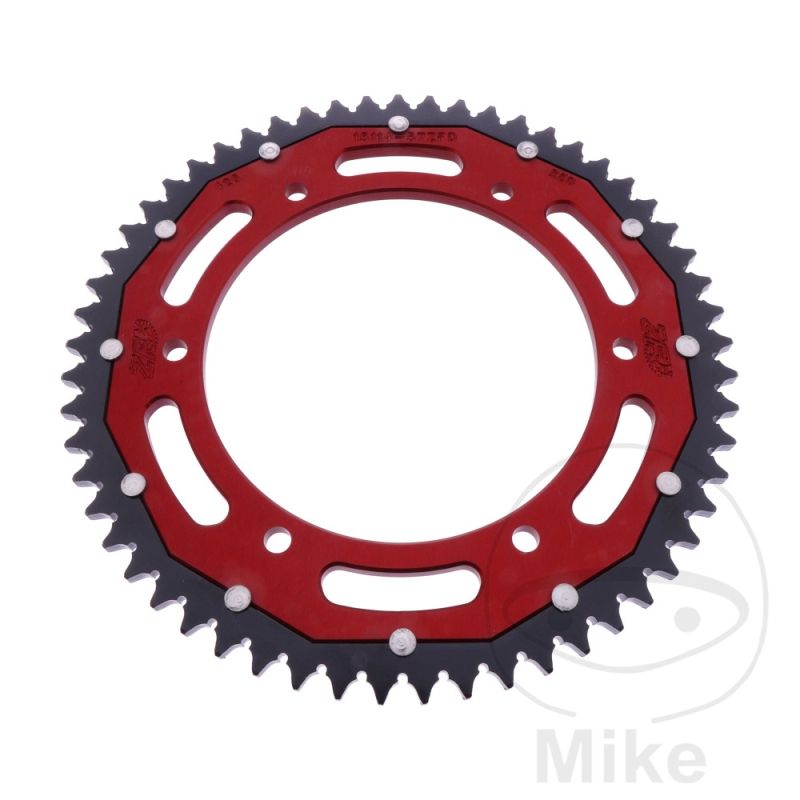 Corona Dual ZF 57 Dientes Paso 428 Roja | Motos Camaral