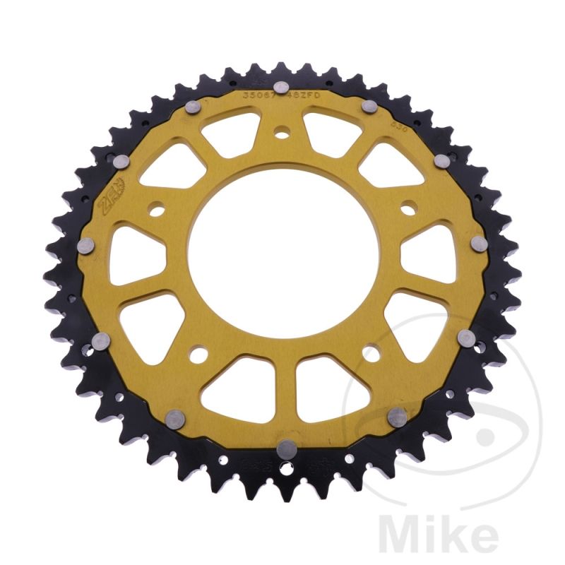 Corona Dual ZF 48 Dientes 530 Dorada | Motos Camaral