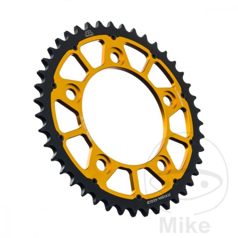 Corona JT Twinstar 43 Dientes Paso 525 Dorada | Motos Camaral
