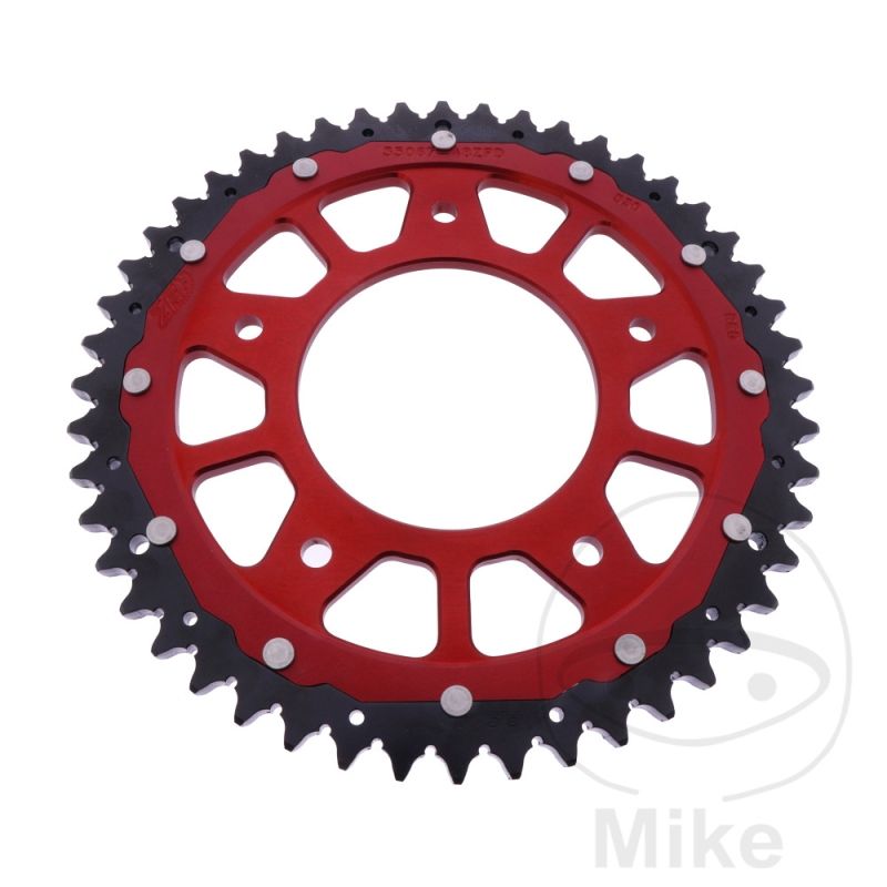 Corona Dual ZF 48 Dientes Paso 530 Roja | Motos Camaral