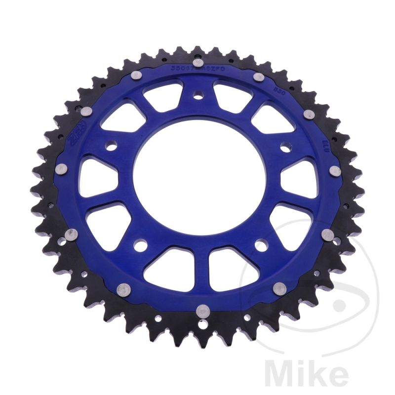 Corona Dual ZF 48 Dientes Paso 530 Azul | Motos Camaral