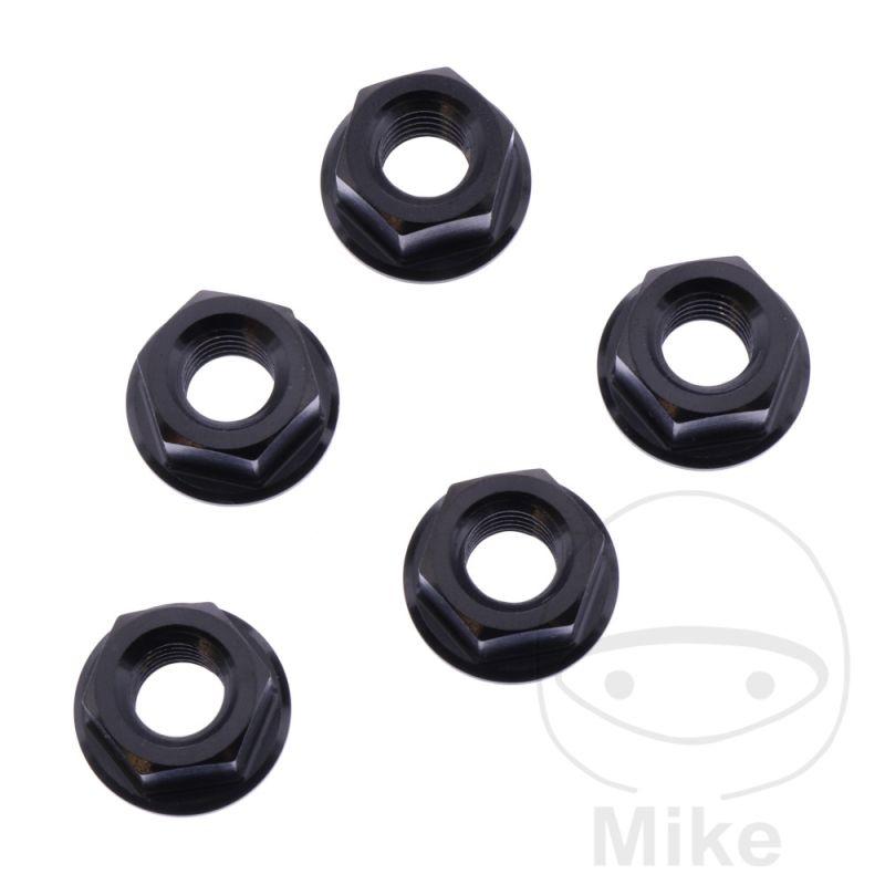 Juego Tuercas Corona JMP Bolt M8x1.25 V4A Negro | Motos Camaral