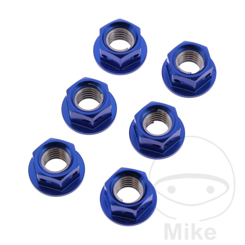 Tuerca Corona JMP Bolt M8 x 1.25 mm Alu Azul | Motos Camaral