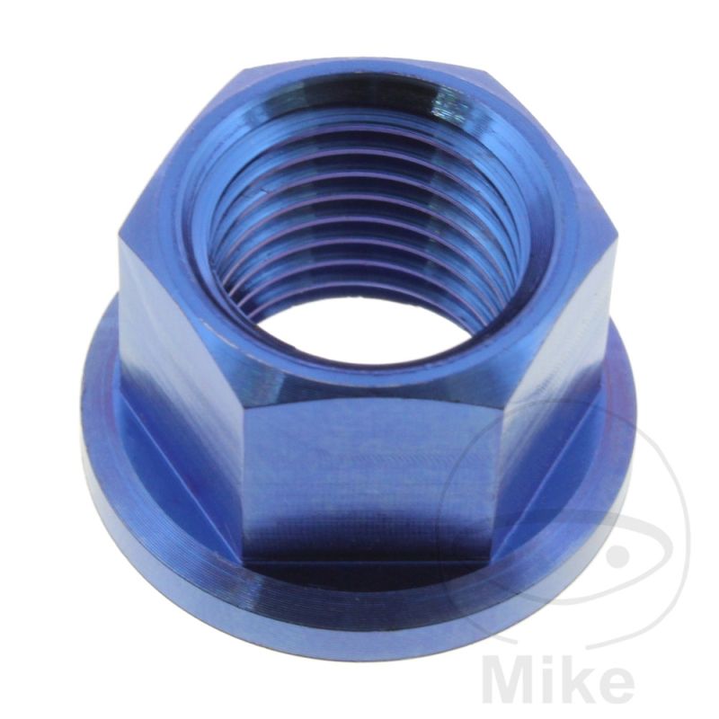 Tuerca para corona JMP Bolt M12x1.25mm titan azul | Motos Camaral
