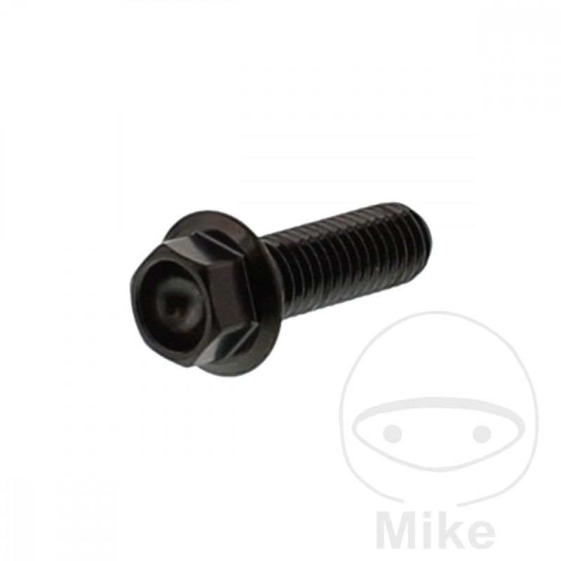 Tornillo Corona M8x1.25x25mm Inox V4A Negro | Motos Camaral