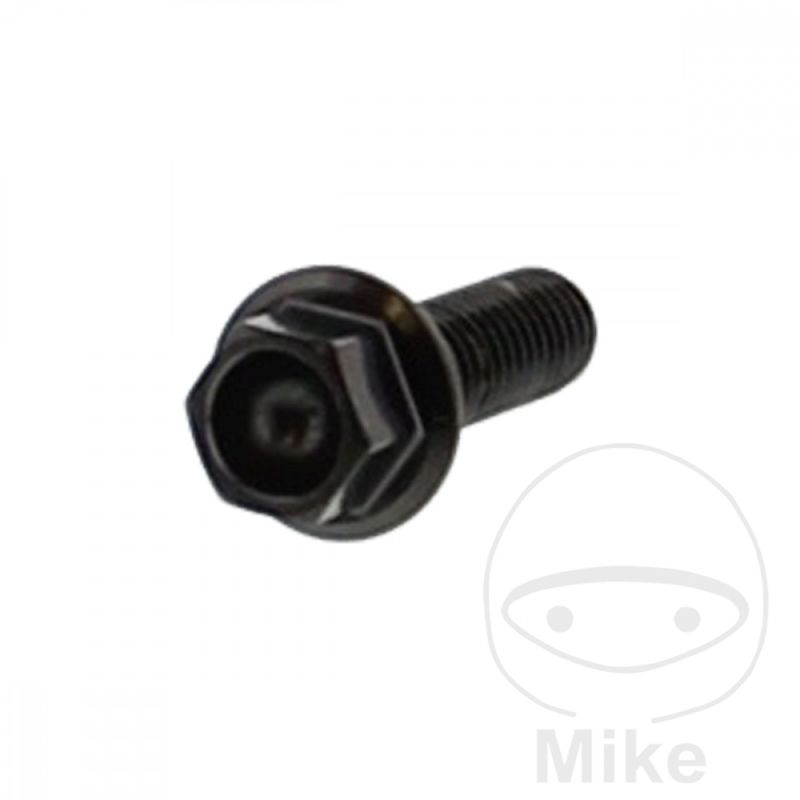 Tornillo Corona M6x1x20mm Inox V4A Negro | Motos Camaral