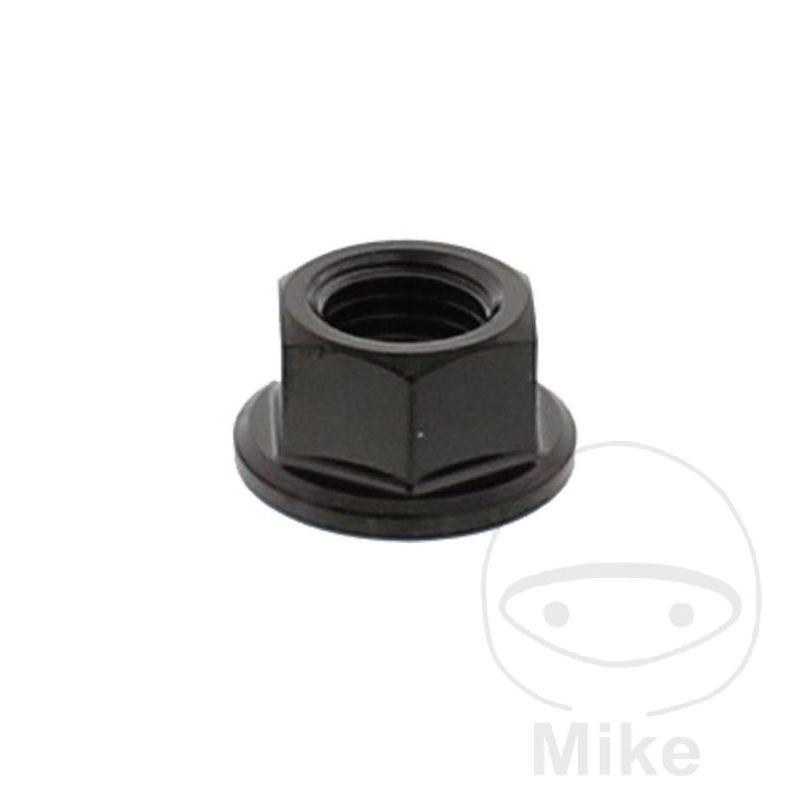 Tuerca Corona JMP Bolt M10x1.5 Inox V4A Negro | Motos Camaral