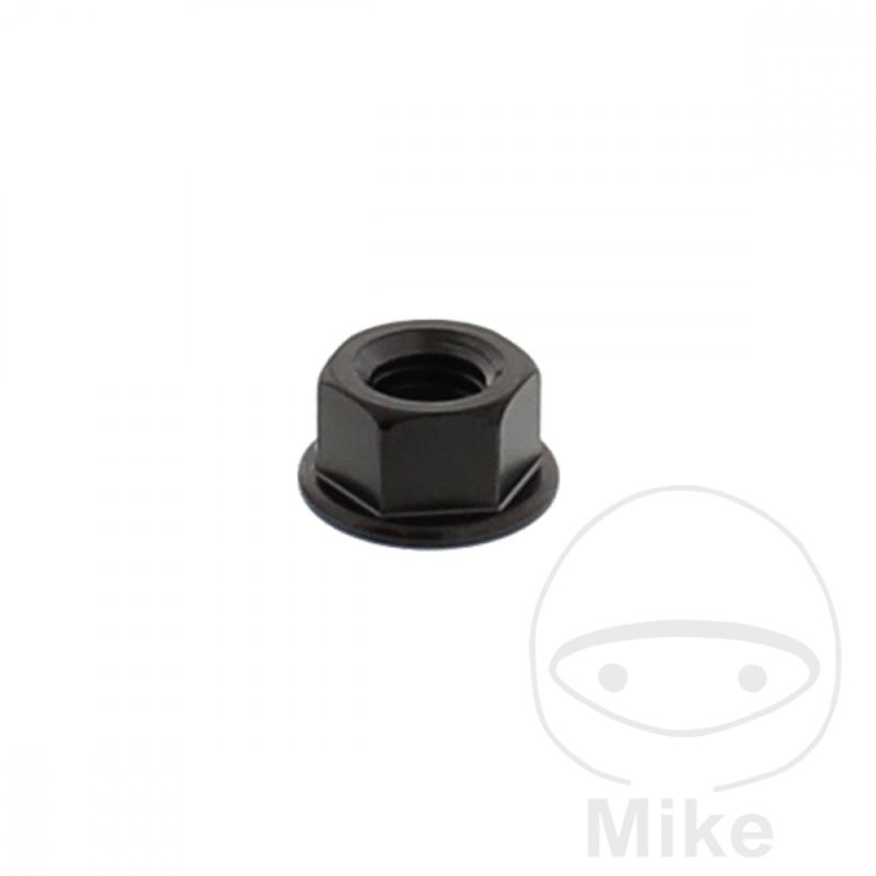 Tuerca corona JMP Bolt M8 x 1.25 mm inox V4A negro | Motos Camaral