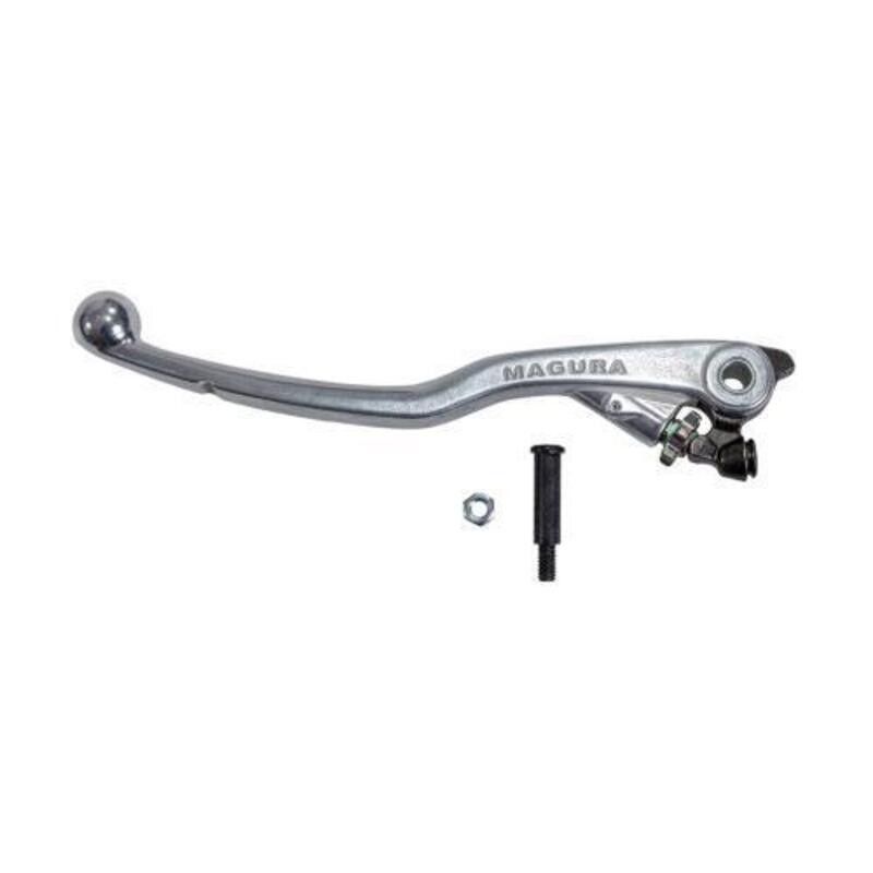 Maneta de embrague plata Magura HYMEC 167. larga 163mm - motoscamaralweb.com