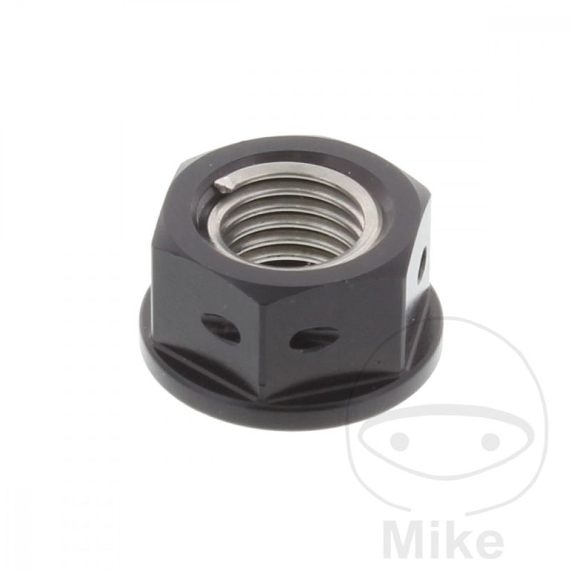 Tuerca Corona JMP M10x1.25 Alu Racing Negro | Motos Camaral