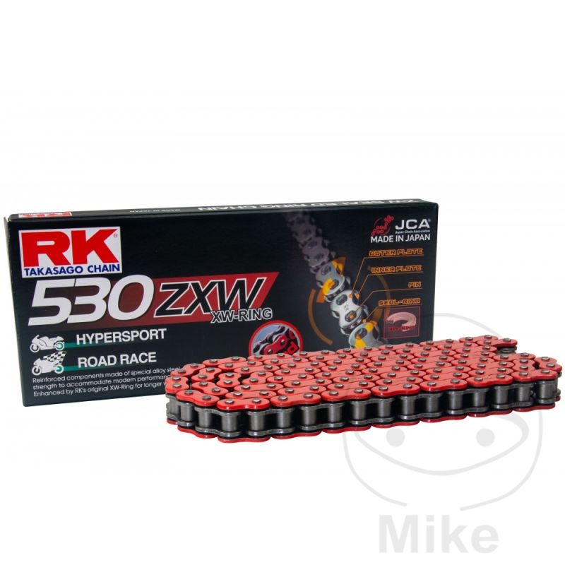 Cadena RK XW-Ring Roja 530ZXW/116 | RK | Motos Camaral