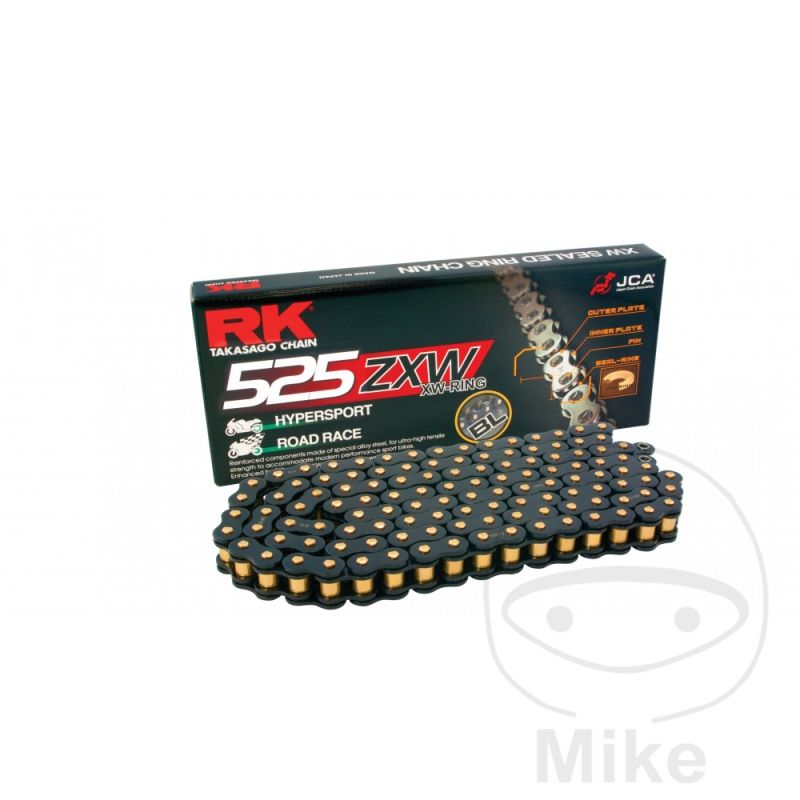Cadena RK 525ZXW XW-Ring 116 eslabones | RK | Motos Camaral