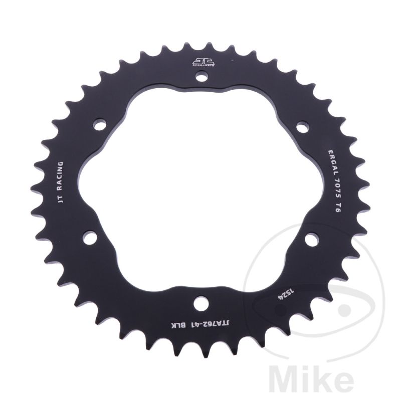 Corona Aluminio 41D Paso 520 Negra Soporte 7585029 | Motos Camaral