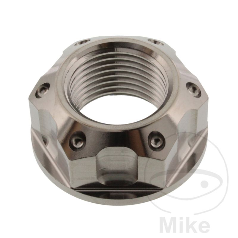 Tuerca de Eje M18x1.5 Titanio para Corona | Motos Camaral