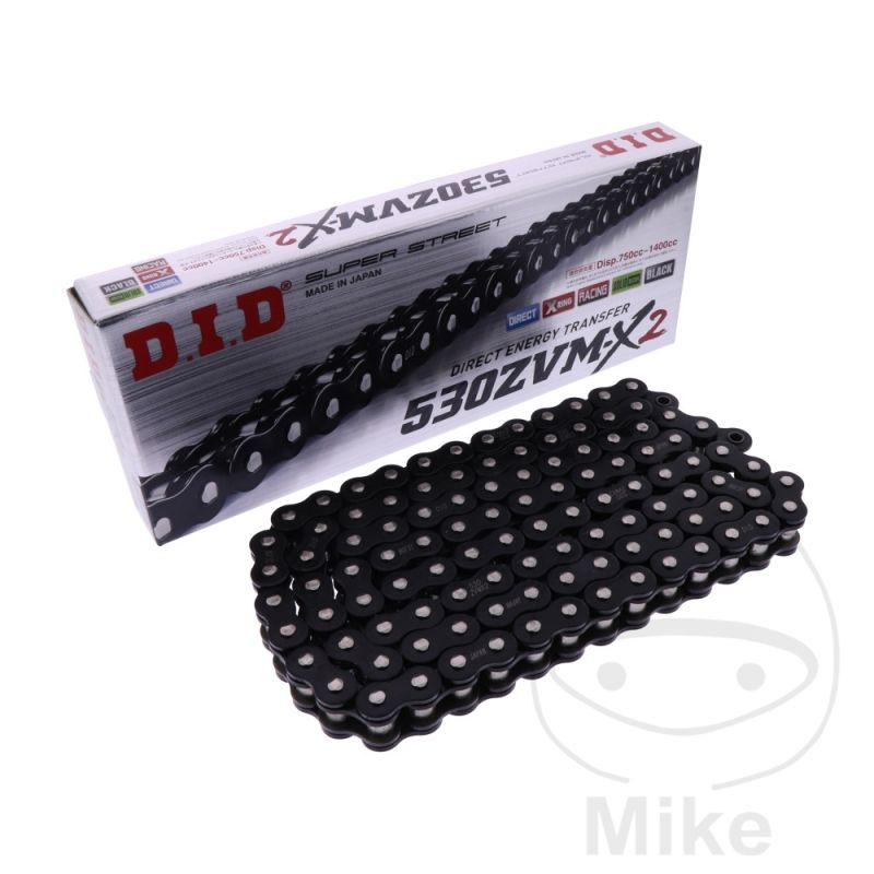 Cadena DID 530ZVMX2 X-Ring Negra 114 | DID | Motos Camaral