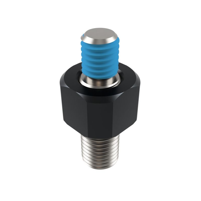 Adaptador de retrovisor HIGHSIDER pro M10 x 1.25 a M8 - negro - motoscamaralweb.com