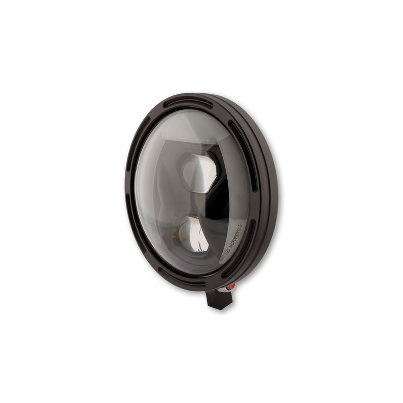 Faro delantero LED HIGHSIDER pro Frame-R1 Type 8 - 7 inch - negro - motoscamaralweb.com